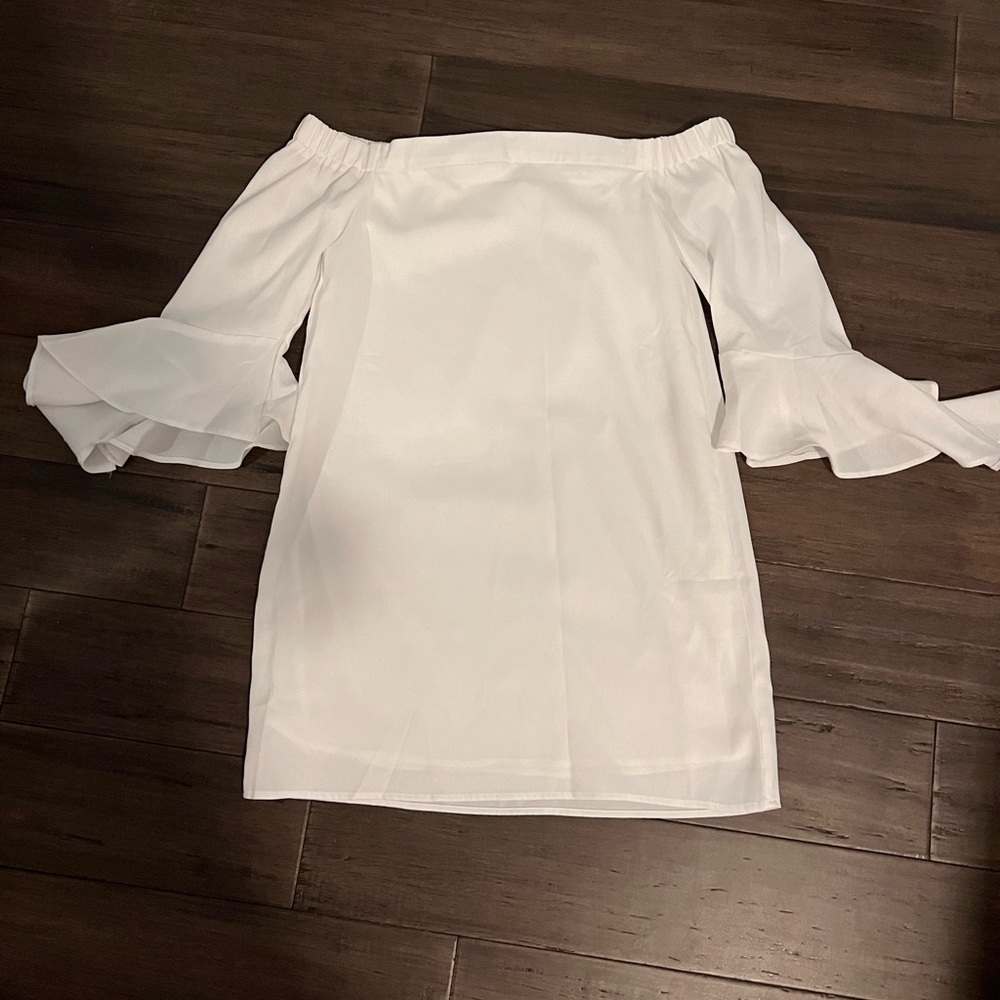 NWT Missguided white off shoulder dress